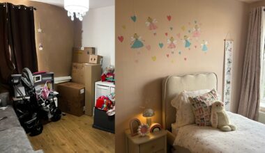 Child bedroom before and after