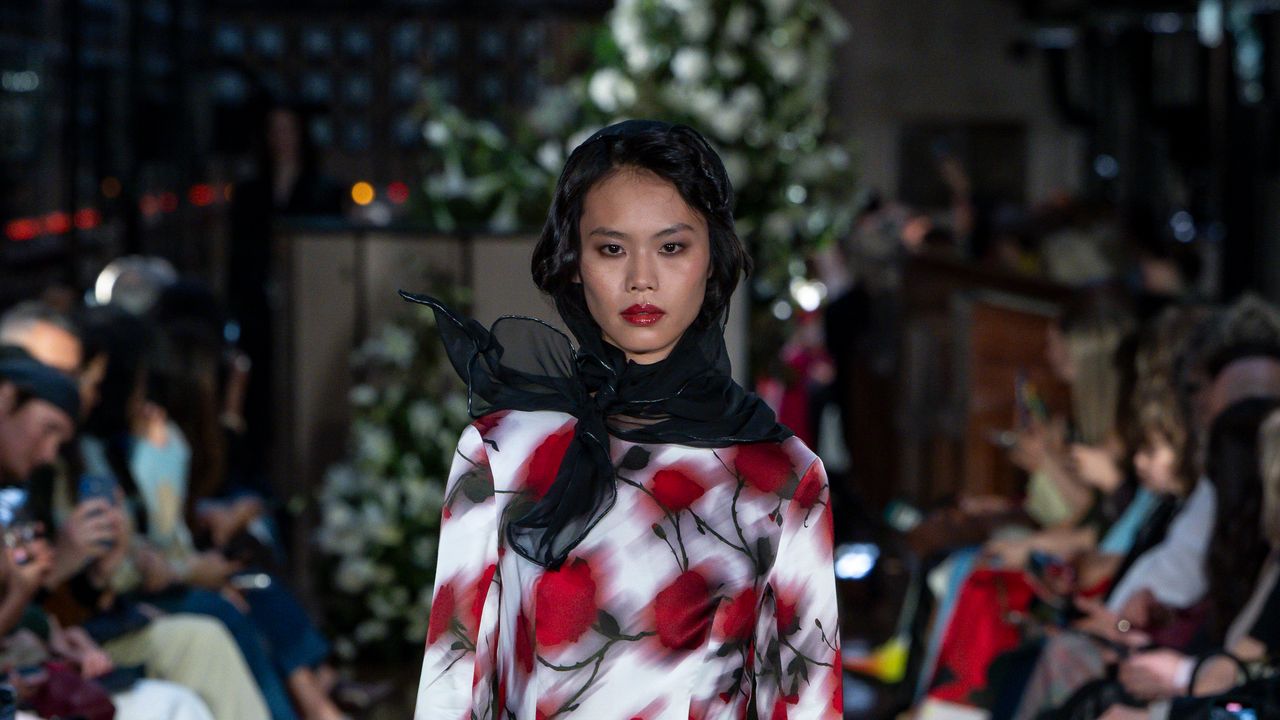 Lancashire grandmas and regal glamour: London Fashion Week one-to-watch Patrick McDowell shares the inspirations behind his breathtaking new collection - and the advice he received from the Princess of Wales