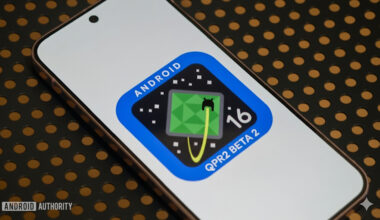 Photo of Android 16 QPR2 Beta 2 logo on a Pixel phone