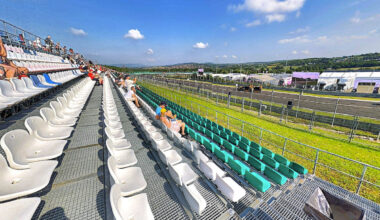 Pit Exit 1 grandstand view Hungaroring