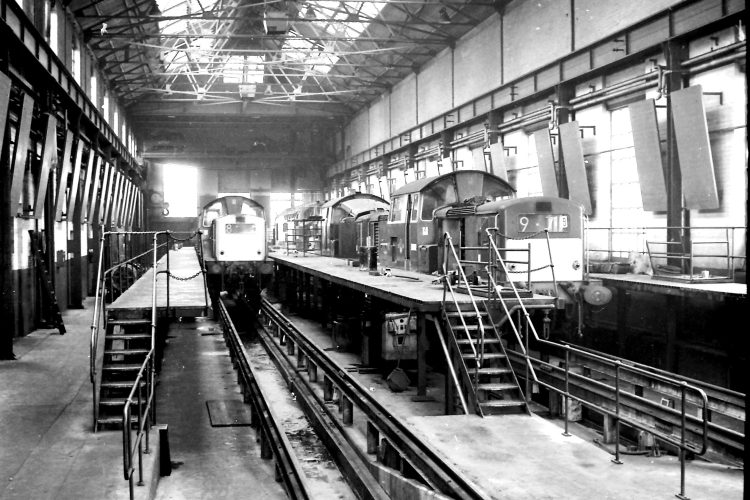Polmadie Depot 18 and 19 Roads, late 1960s // Credit: Colin Duncan