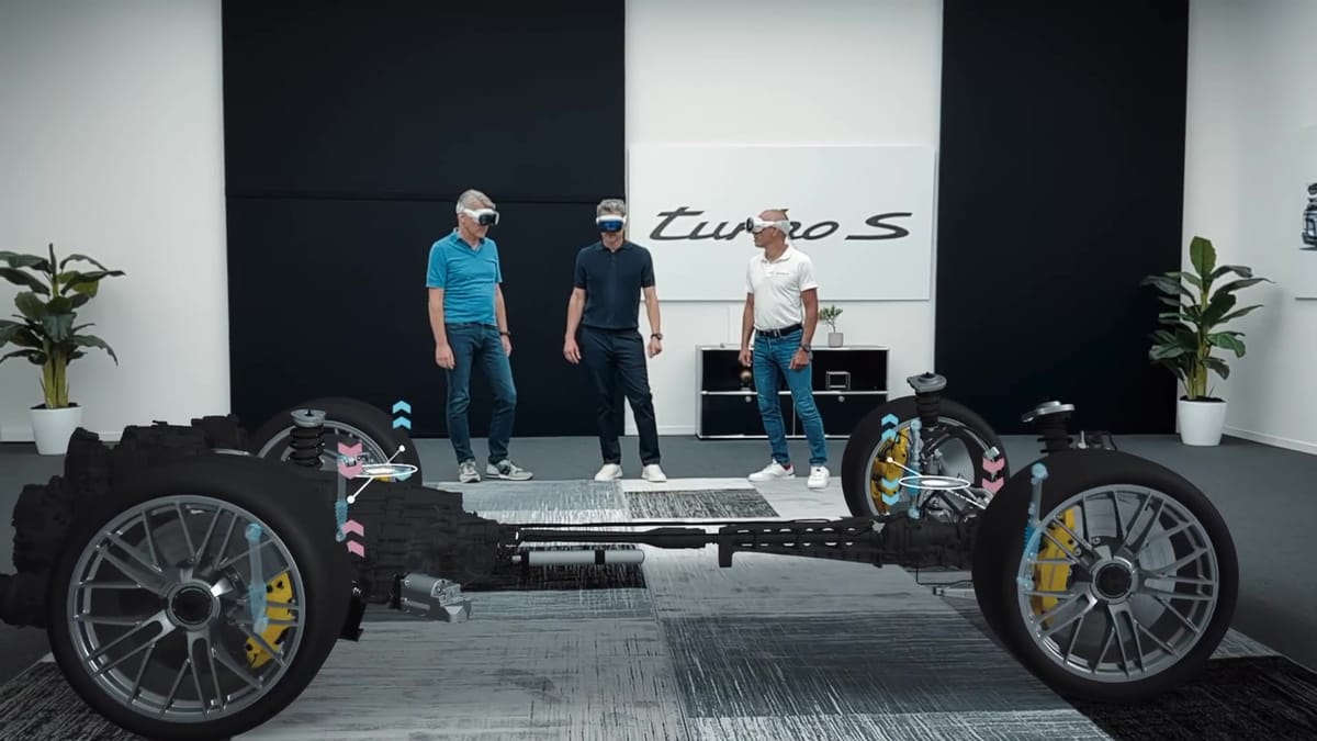 Porsche Used Colocated Apple Vision Pro Headsets To Showcase Its New Drivetrain