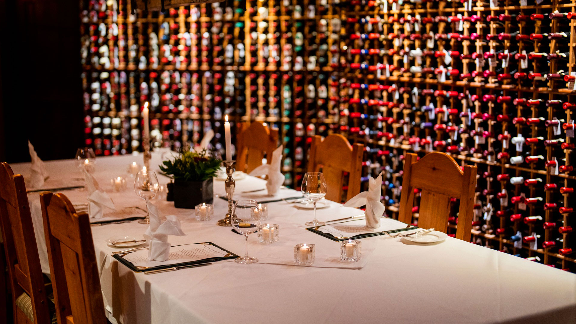 Post Hotel & Spa / Private dining in the Wine Cellar