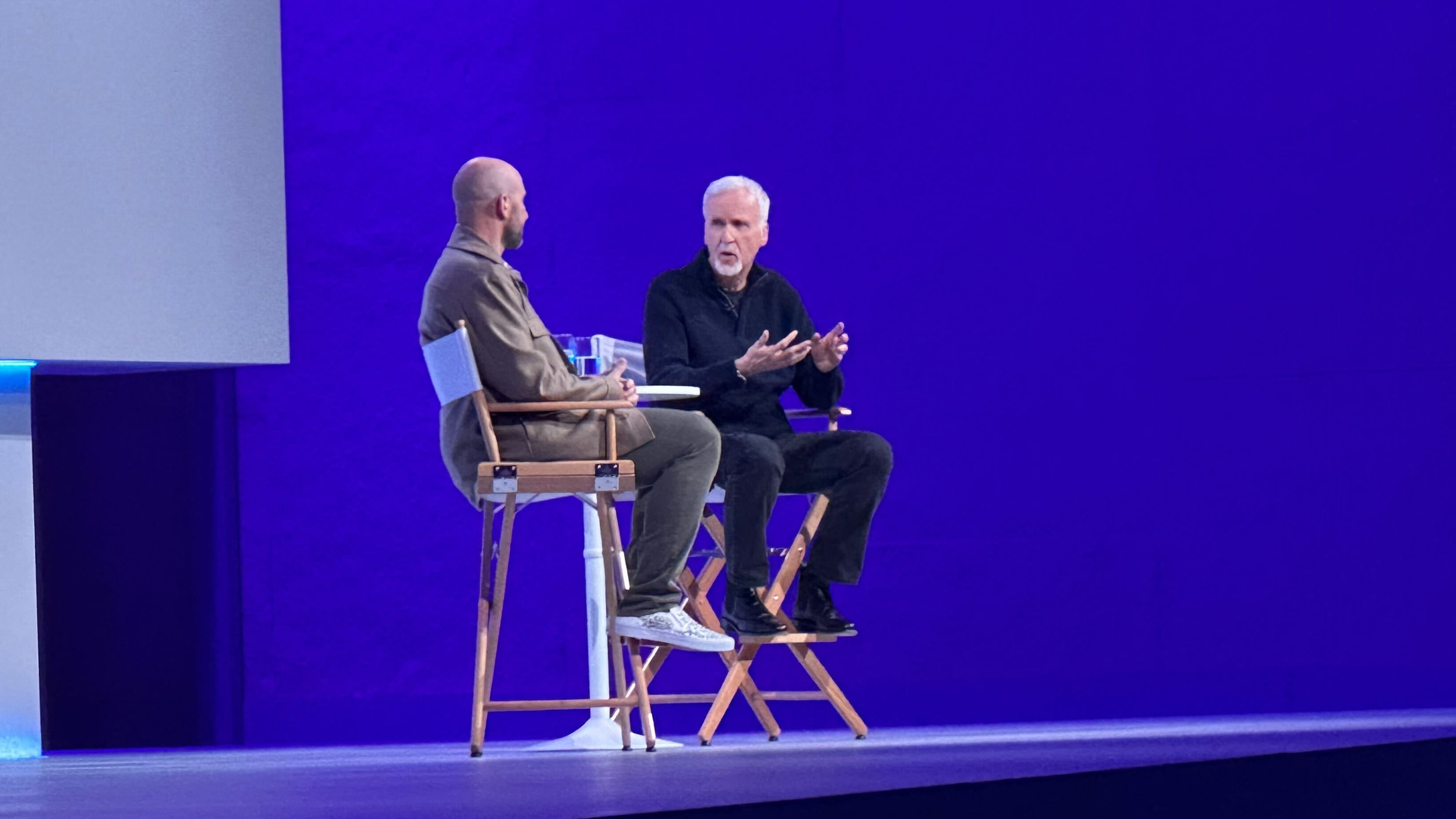 James Cameron on stage with Boz talking about 3D movies, the new Avatar, and more at Meta Connect 2025