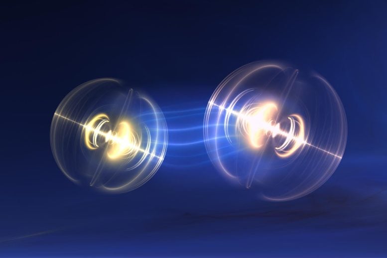 Quantum Mechanics Two Particles Entangled