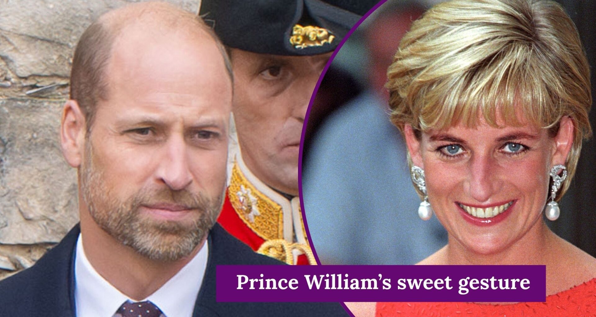 Prince William's 'classic Diana Spencer' with elderly woman at charity event