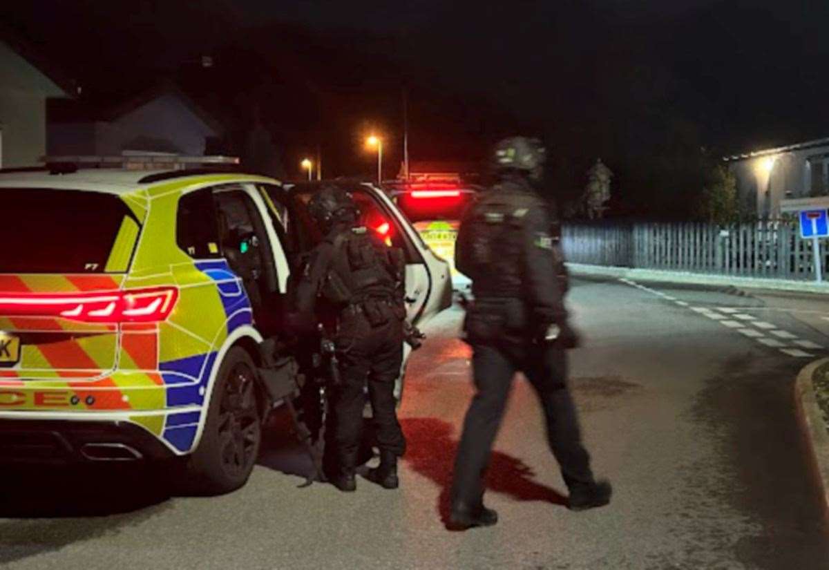 Police and paramedics at Hoo Marina after big emergency service response