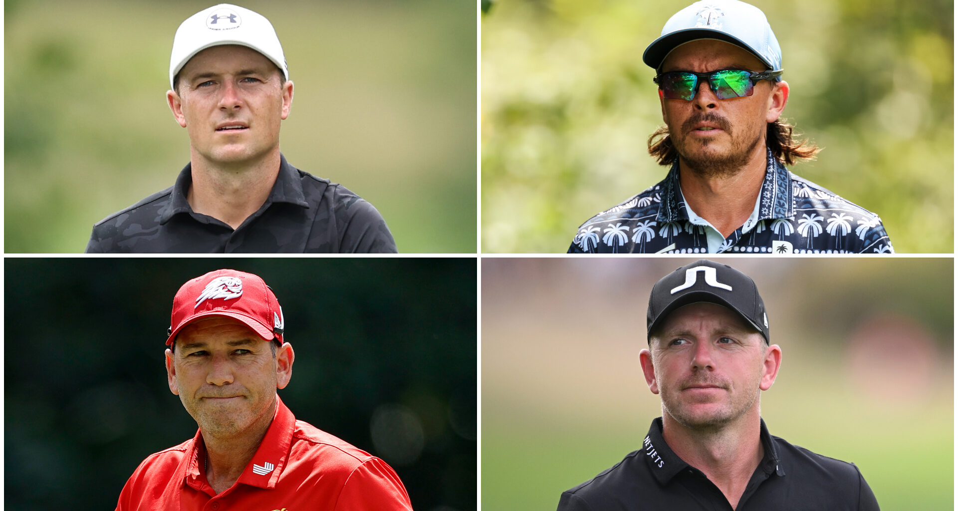 Jordan Spieth, Rickie Fowler, Sergio Garcia and Matt Wallace