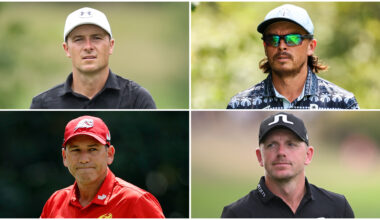 Jordan Spieth, Rickie Fowler, Sergio Garcia and Matt Wallace