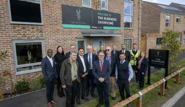 Topping out celebration at Roe Wood Park Development