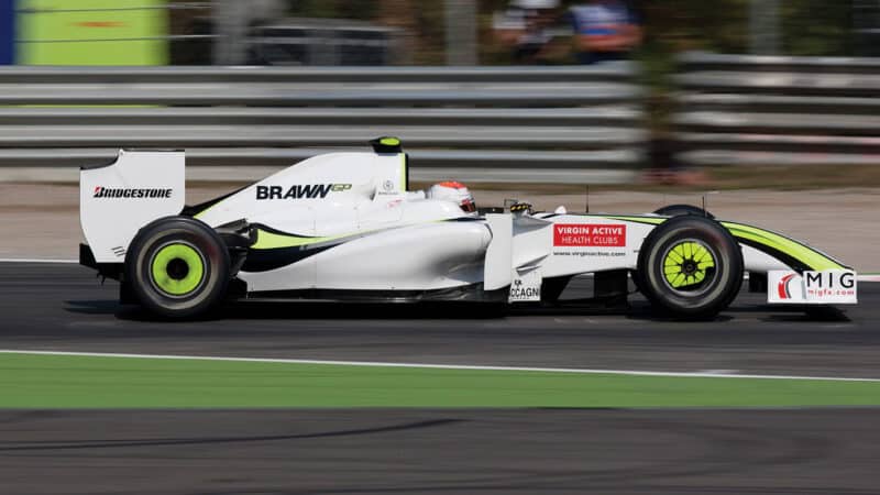 Rubens Barrichello with Brawn in 2009