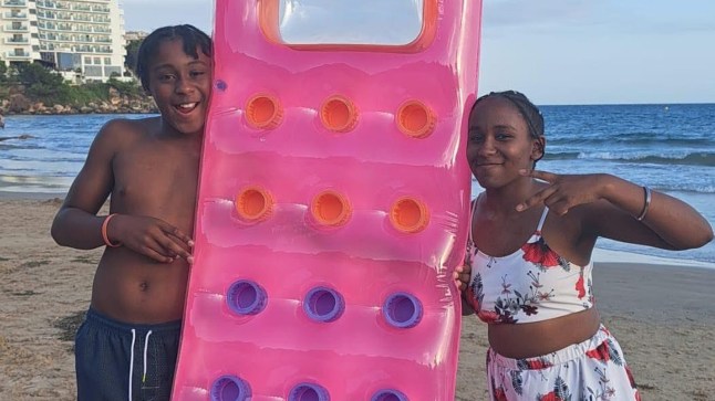 Brother and sister who died in Spain.