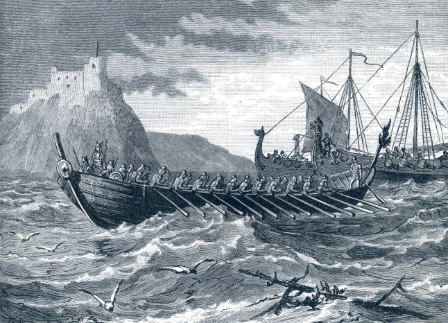 Danish Vikings invaded Britain a number of times. The Viking raids culminated in 1013 CE when the Viking King Sweyn Forkbeard conquered the whole of England