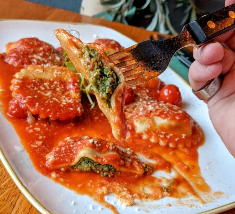 Ravioli in tomato sauce at Vero Moderno (Photo: Vero Moderno)
