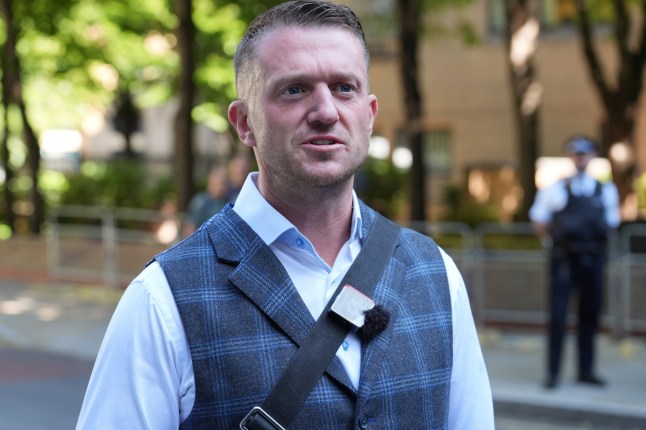 File photo dated 03/07/25 of Tommy Robinson, whose real name is Stephen Yaxley-Lennon.
