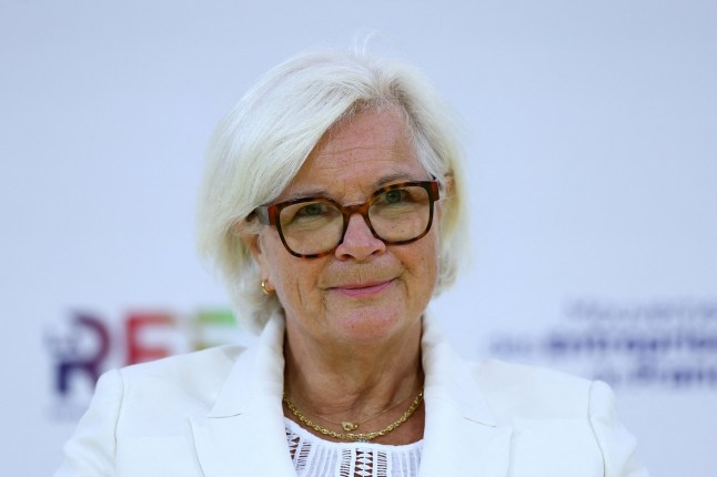 French Minister of Labour, Health, Solidarities and Families Catherine Vautrin attends a debate during the MEDEF union summer forum 