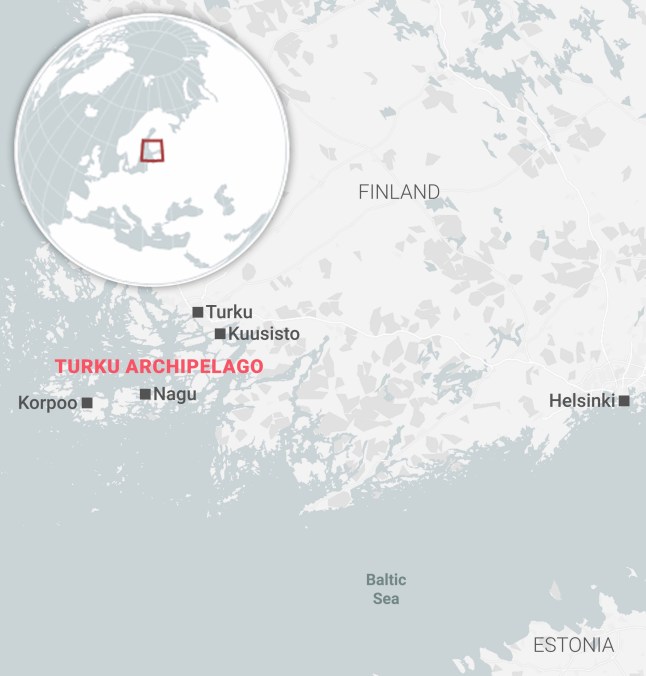 Turku Archipelago map