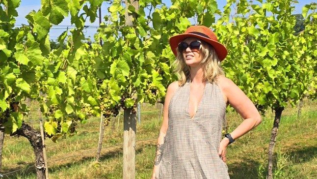 Alice Griffiths at White Castle vineyard