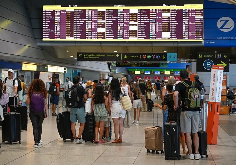 Cancellations and flight delays at Lisbon airport have been ongoing while workers of Menzies Aviation have been striking (Photo: Horacio Villalobos Corbis/Corbis via Getty Images)