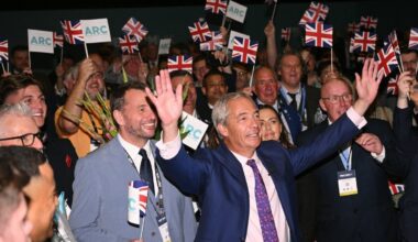 Maga comes to Birmingham as Farage plays Trump tribute act