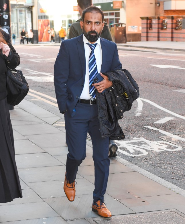Pictured is consultant anaesthetist Dr Suhail Anjum outside the Medical Practitioners Tribunal Service (previously know as the GMC) where he faces being struck off or other disciplinary action after he left a patient in an operating theatre mid way through an operation to go and have sexual relations with a nurse in another operating theatre. Andy Kelvin / Kelvinmedia for dailymail.co.uk