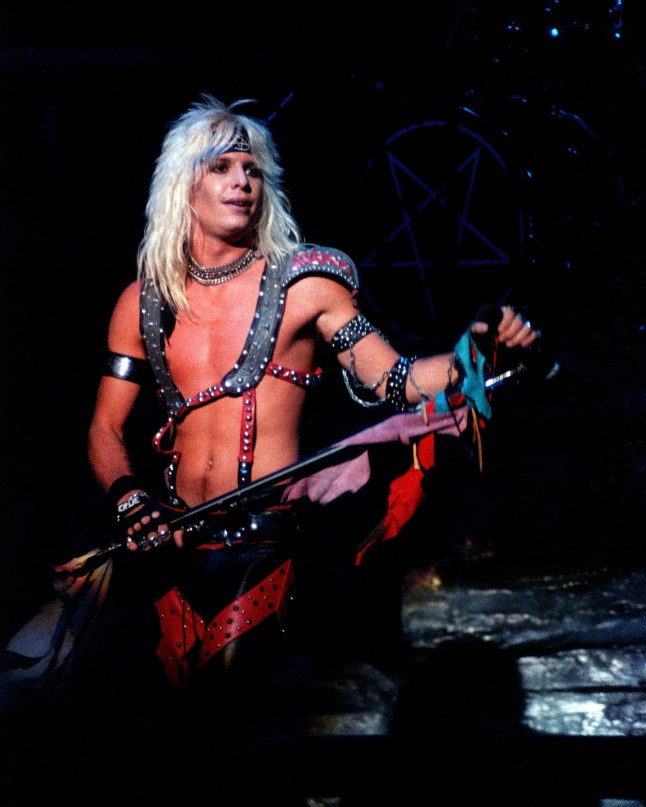 SAN FRANCISCO, CA - APRIL 24: Vince Neil performing with 