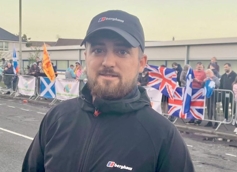 Connor Graham, Falkirk organiser of Save Our Future Save Our Kids Future (Photo: The i Paper)