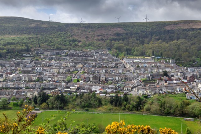 2R894EA Ferndale in the Rhondda Valley, South Wales, UK.
