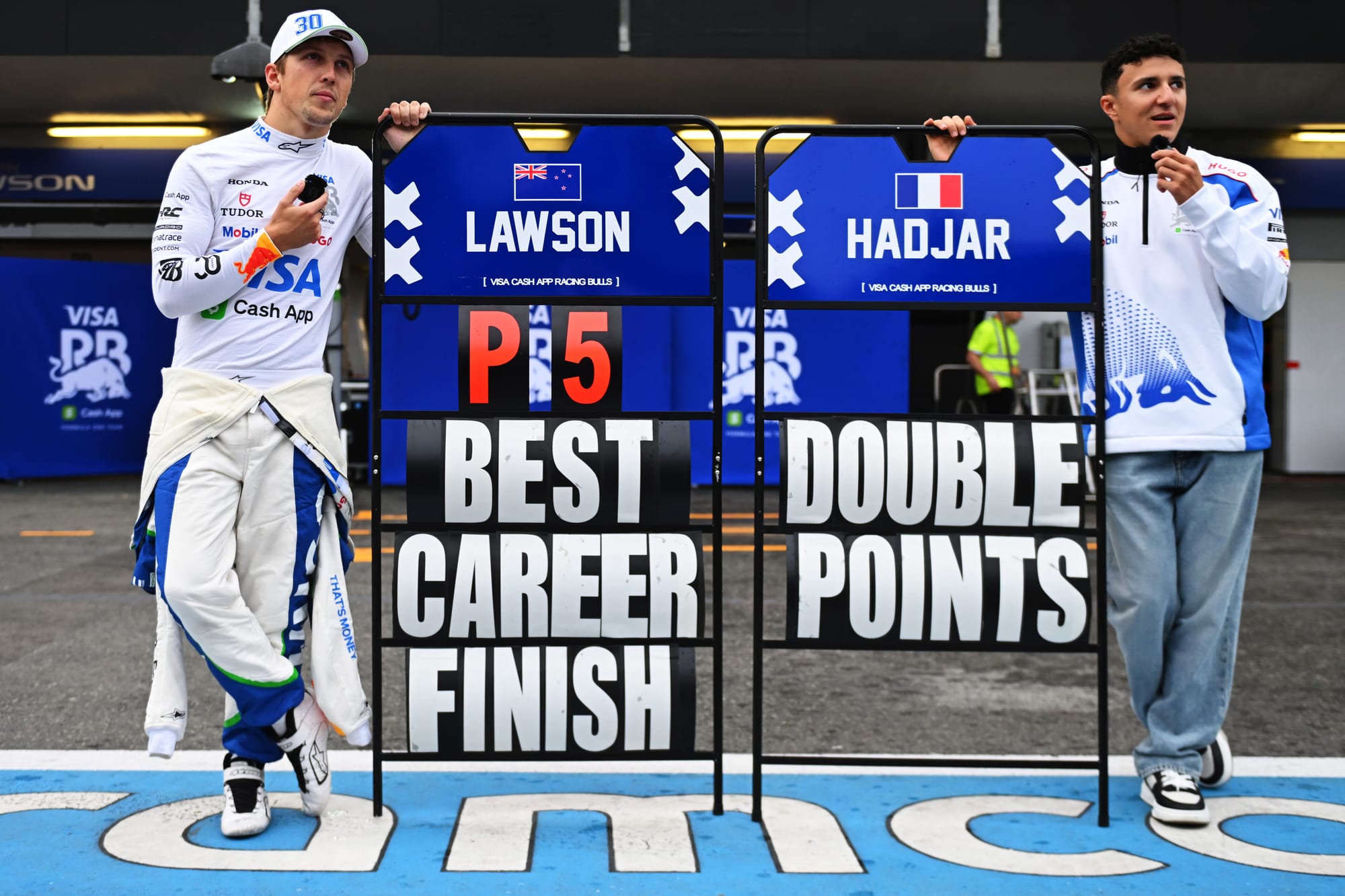 Liam Lawson and Isack Hadjar