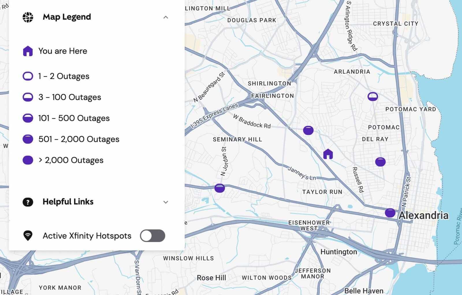 Widespread Xfinity outage affects Alexandria Thursday