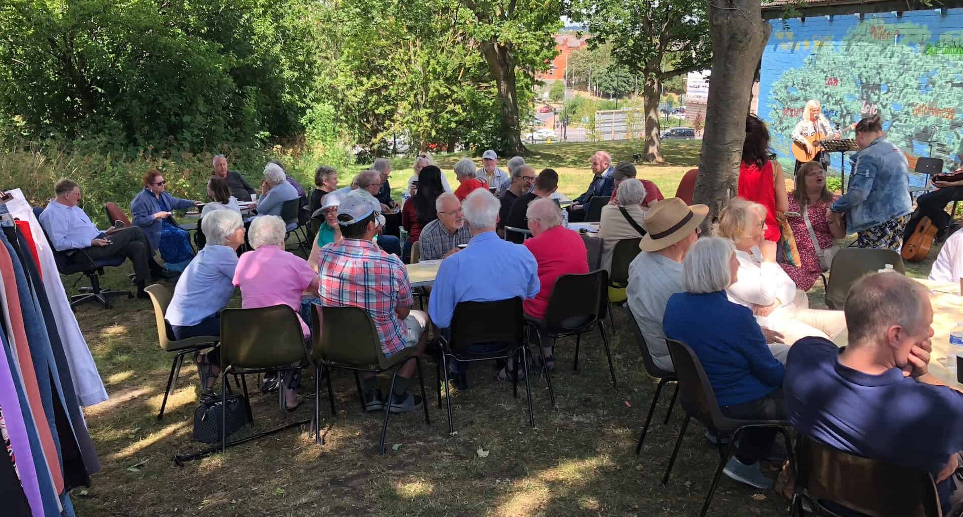 Drinks, ice cream and bargains bring people together in Armley