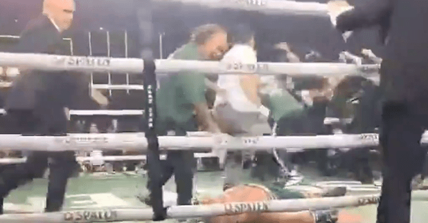 ‘Knocked out cold by a man wearing a tuxedo’: Pros react to Wanderlei Silva getting slept in Spaten Fight Night 2 brawl