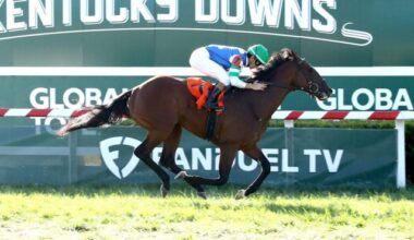 Street Beast cruises by seven in Global Tote Juvenile Mile