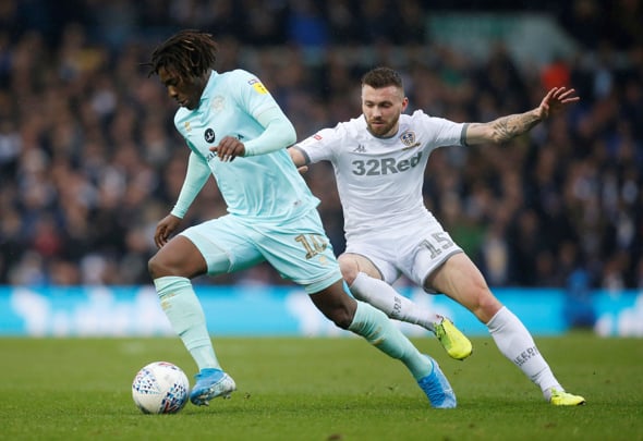 Stuart Dallas in action for Leeds United