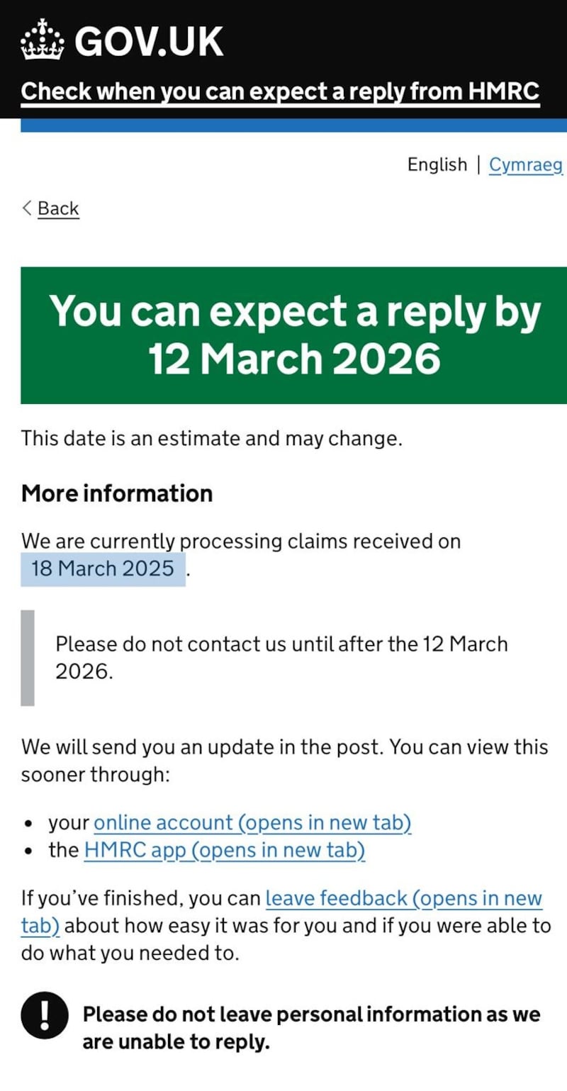 One parent in Northern Ireland was told they would need to wait until March for a reply on their application.