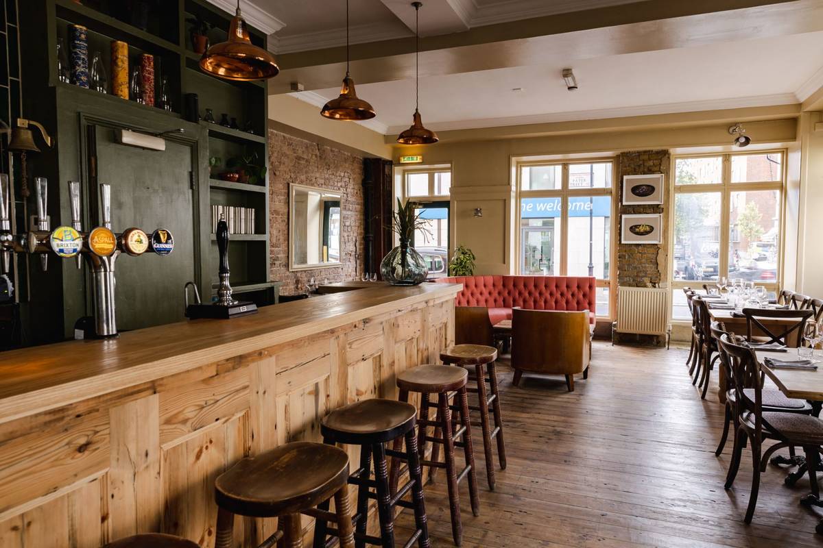 the bar area in the holland pub, one of the best pubs for dining in london