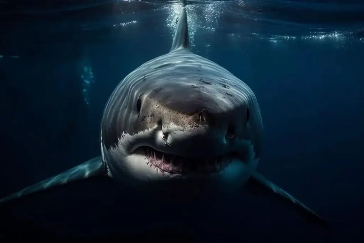 The largest great white shark