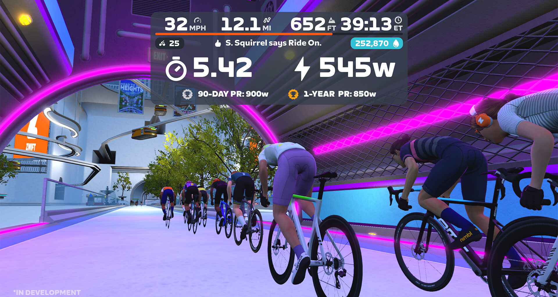The season on Zwift power segments