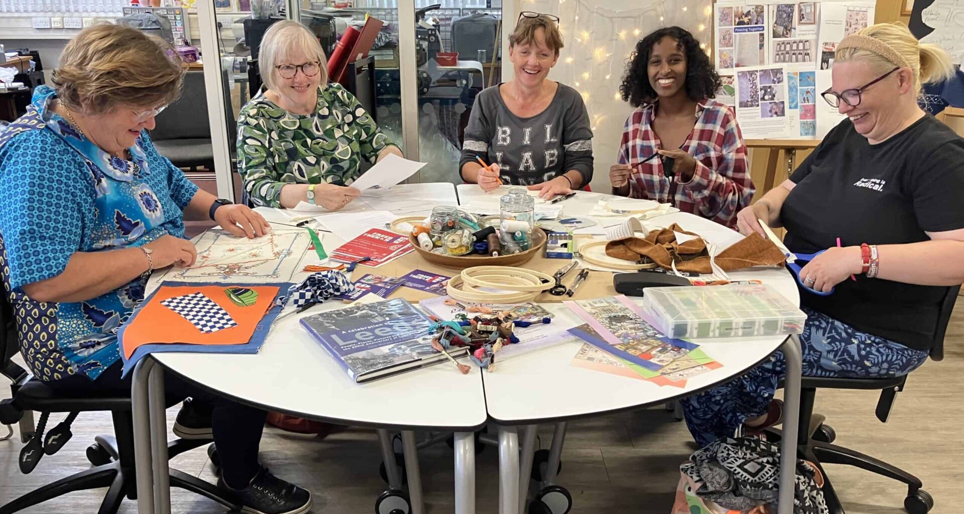 Contribute to new threads of freedom tapestry at Armley Library