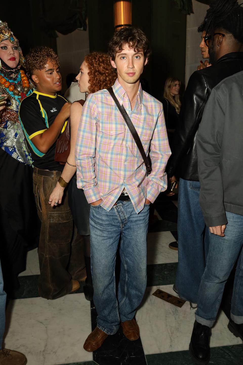 Troye Sivan attends The London Standard's London Fashion Week party during LFW September 2025 at Aki