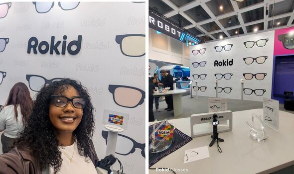 Shania with AI glasses Shania with AI glasses