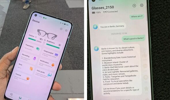 View of Rokid's app View of Rokid's app