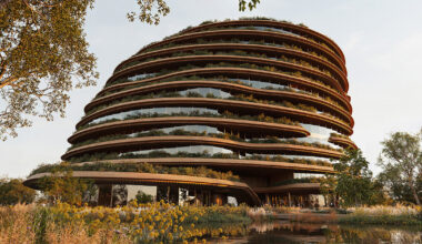 ortiz learns from termite mounds with 'solum' garden office in brazil