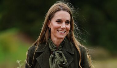Catherine, Princess of Wales smiles as she presents &quot;Go Wild&quot; badges as she meets members of the Scouts' Squirrels programme