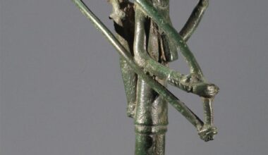 Warior Bronzetti From Abini, Central Sardinia