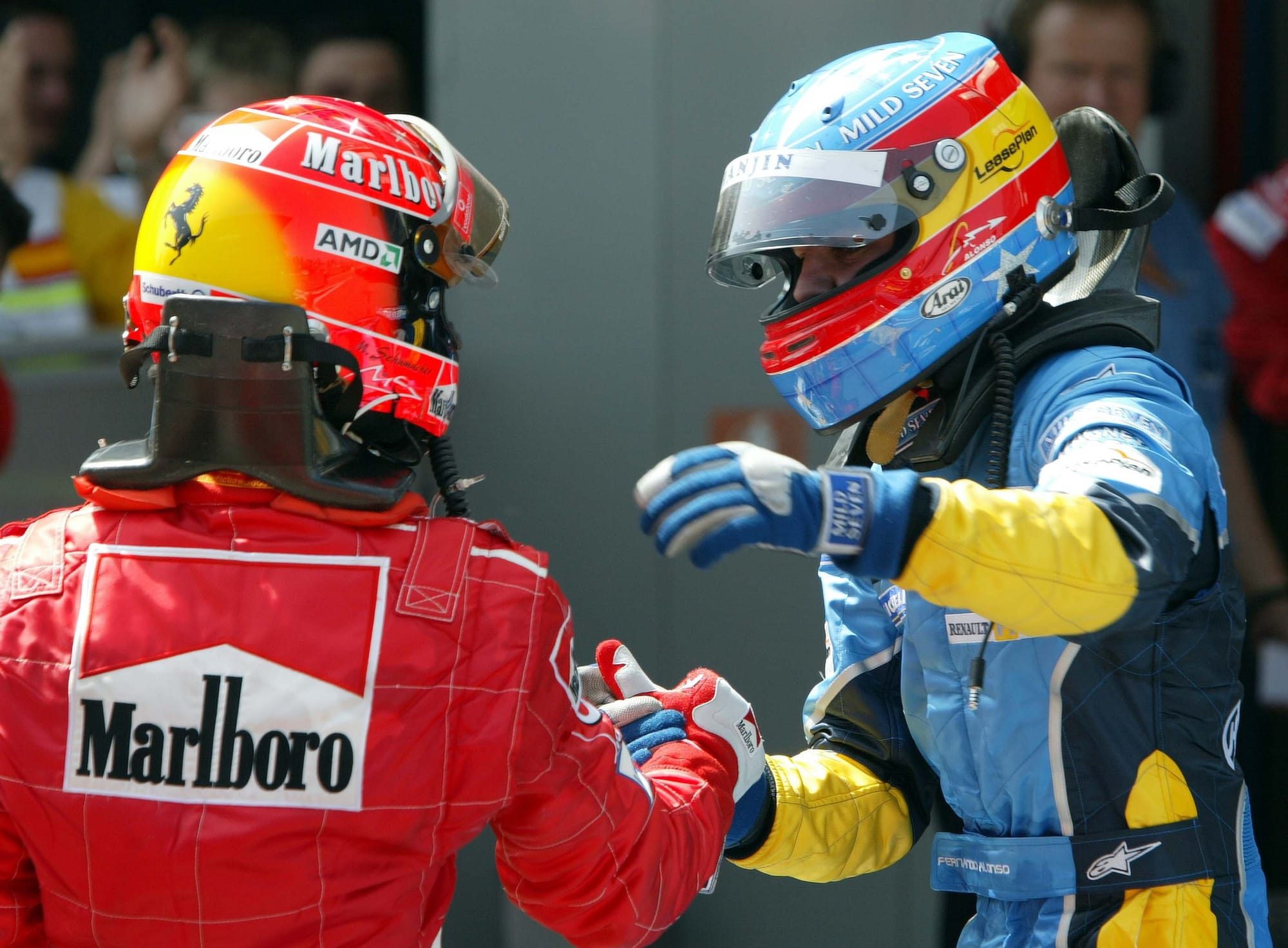 Michael Schumacher and Fernando Alonso, F1