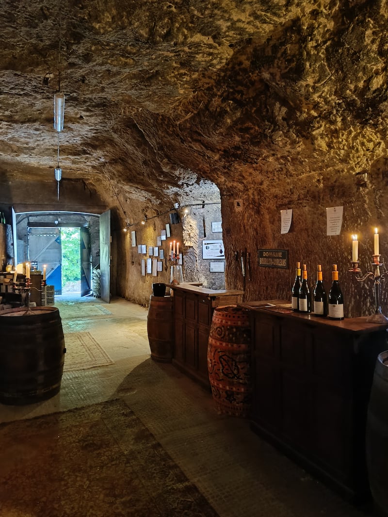 Wine tasting at Domaine Bourillon Dorleans in Rochecorbon. Photograph: ADT Touraine