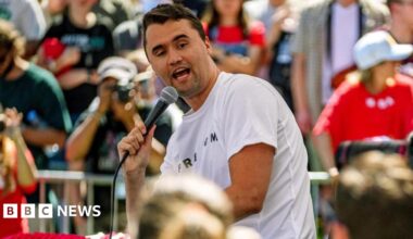 Charlie Kirk: Trump ally shot dead at campus event in Utah
