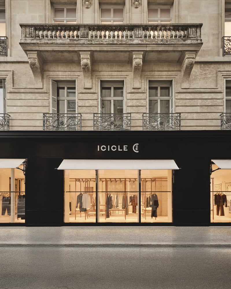 Façade of the new Icicle boutique