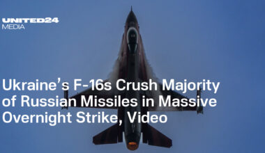 Ukraine’s F-16s Crush Majority of Russian Missiles in Massive Overnight Strike, Video — UNITED24 Media